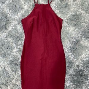 Wine Red Dress